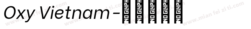 Oxy Vietnam字体转换